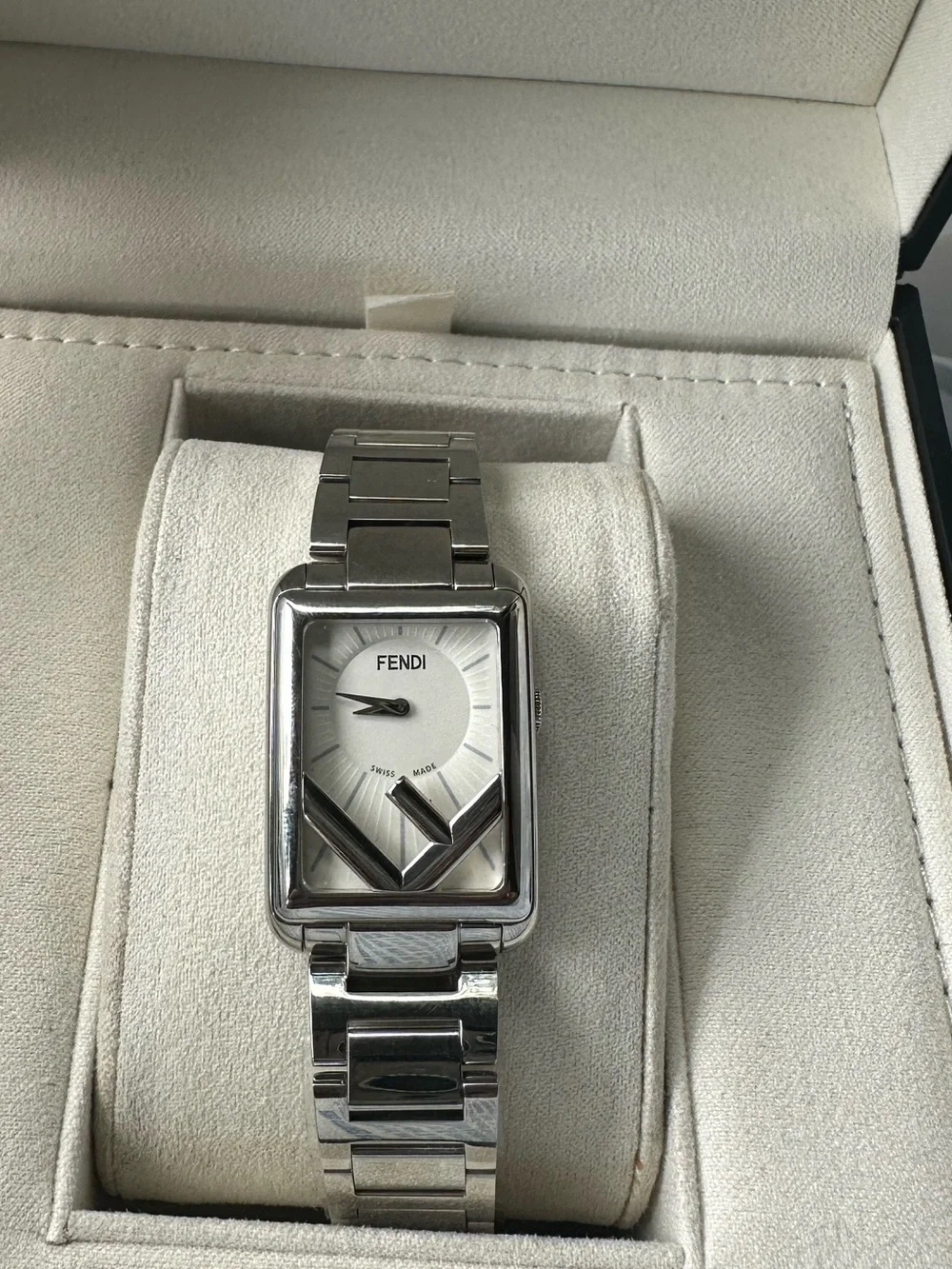 Fendi Stainless Steel Silver Bracelet Watch